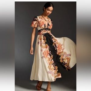 NWOT Anthropologie The Catalina Button-Front Dress Size S